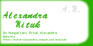 alexandra mituk business card